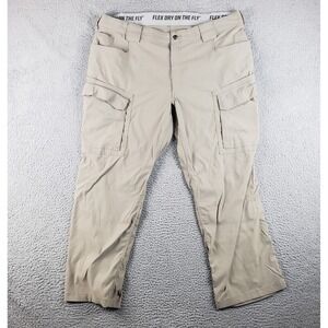Duluth Trading Flex Dry On The Fly Pants Men 44x30 (42x29) Relaxed Fit Cargo